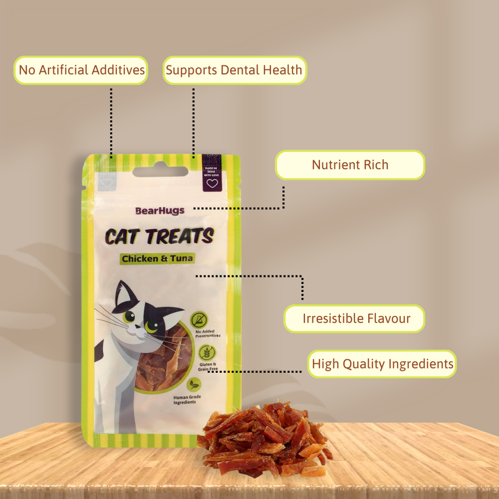 BearHugs Chicken & Tuna Non Veg Cat Treats Cats-Treats & Others BearHugs