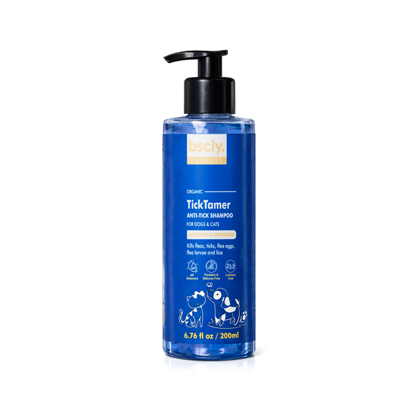Bscly TickTamer Eucalyptus & Lemongrass Anti Tick Shampoo for Cats & Dogs