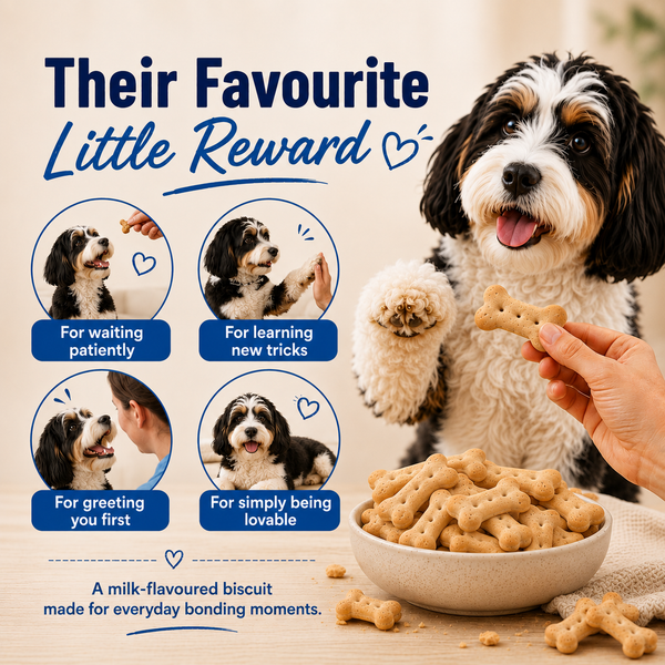 Purepet Milk Flavour Real Chicken Biscuit Dog Treats Pouch