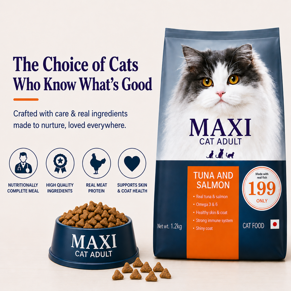 Maxi Adult Tuna & Salmon Adult Dry Cat Food
