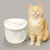 Skatrs Water Fountain for Dogs and Cats (White) Both-Bowls & Feeders Skatrs