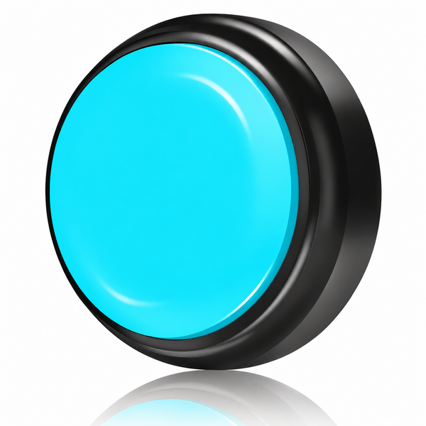 Pet Vogue Voice Recording Interactive Button for Dogs & Cats (Cyan)