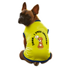 Cheeku I Smell Chimken Graphic Cotton T Shirt for Dogs and Cats (Primerose Yellow) Both-Clothing & Accessories Cheeku Dropship XXL