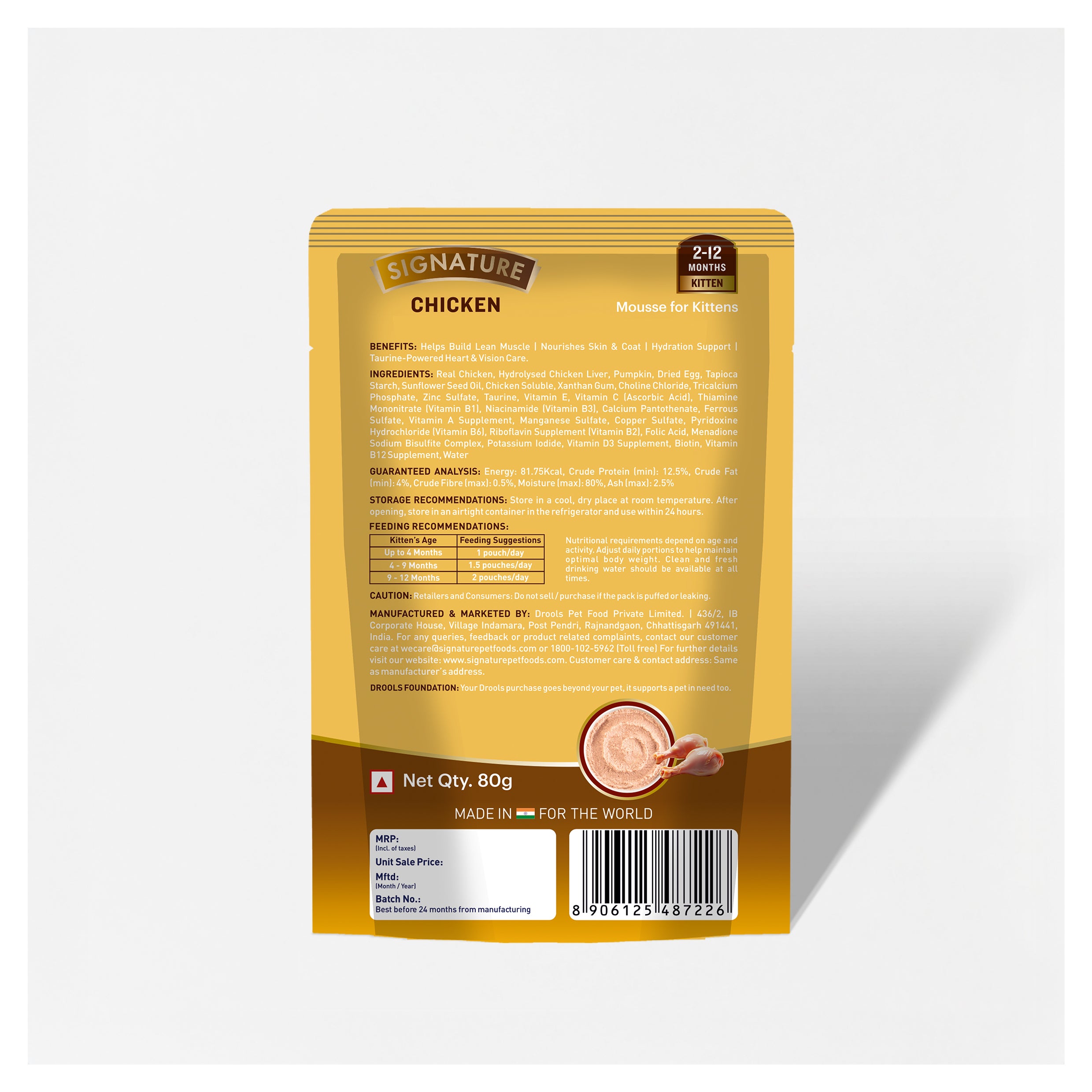 Signature Grain Zero Chicken Mousse Adult Cat Wet Food Cats-Wet Food Signature