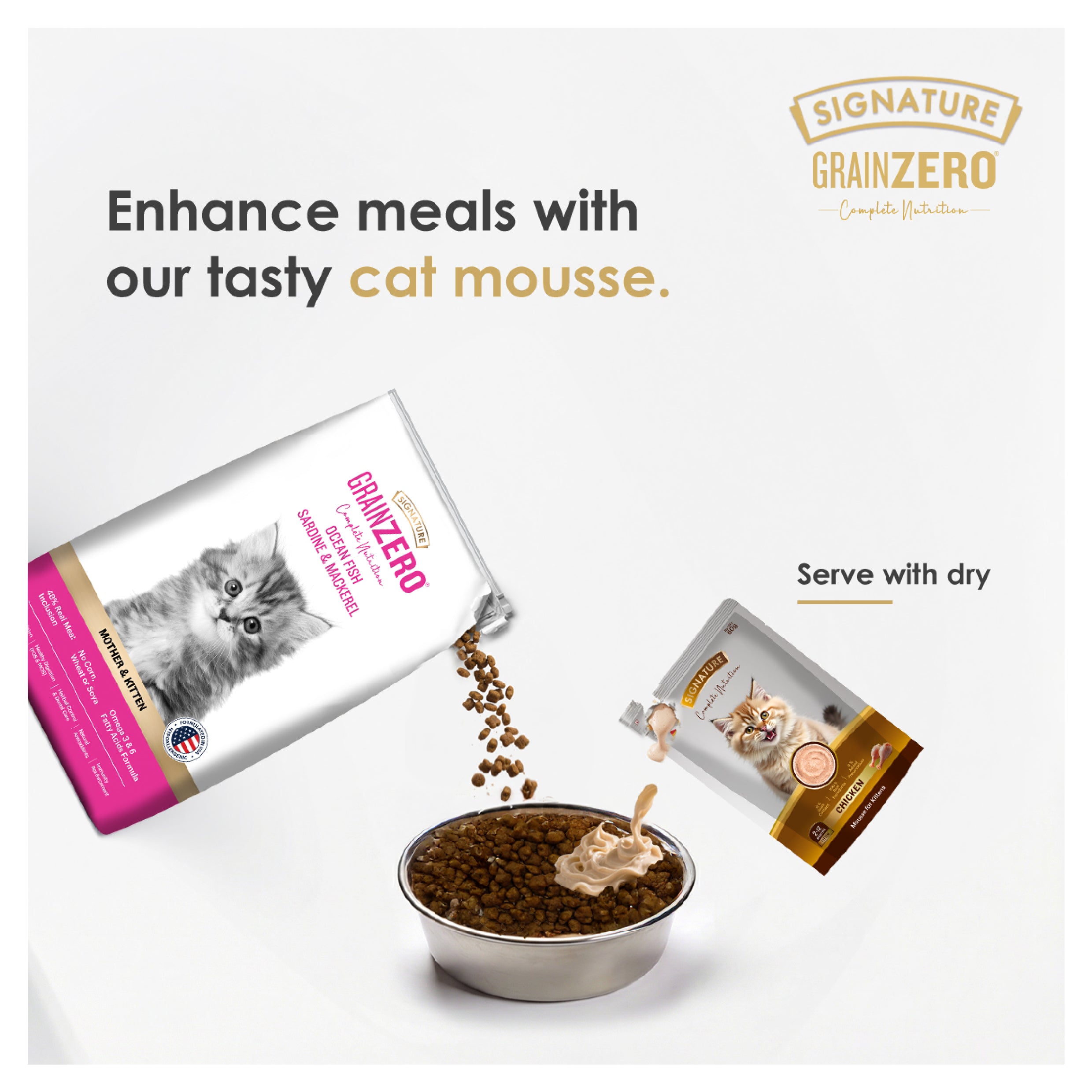 Signature Grain Zero Chicken Mousse Adult Cat Wet Food Cats-Wet Food Signature