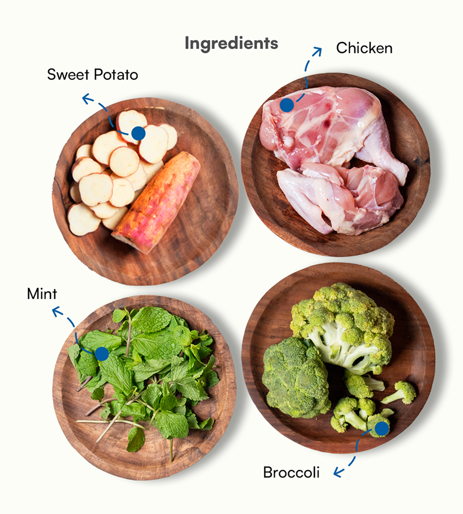 Pawfectly Made By Licious Chicken Broccoli & Sweet Potato Home Meal for Dogs Home Meals Pawfectly Made By Licious