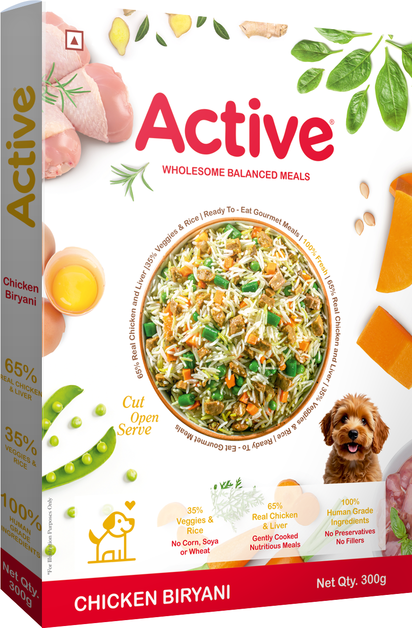 Active Chicken Biryani Fresh Food for Dogs (Buy 1 Get 1) Dogs-Fresh Food Active