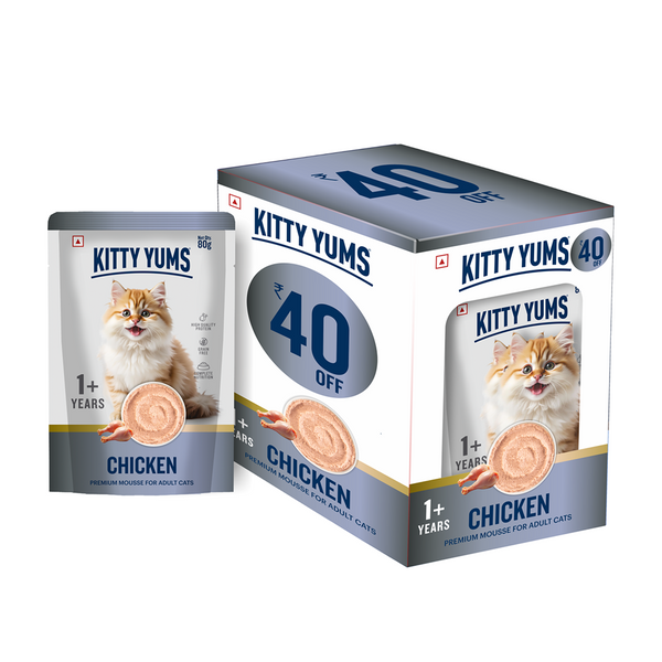 Kitty Yum Chicken Mousse Adult Cat Wet Food
