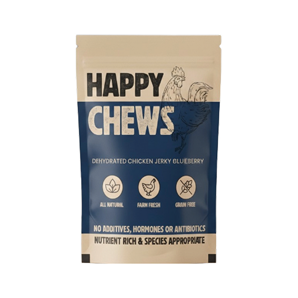 Nootie Happy Chew Dehydrated Blueberry Flavoured Chicken Jerky Dog Treat