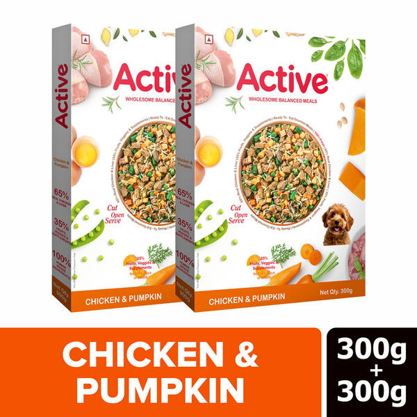 Active Chicken and Pumpkin Biryani Fresh Food For Dogs