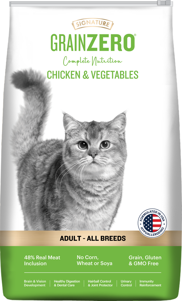 Signature Grain Zero Chicken Vegetable Adult All Breed Adult Cat
