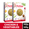 Active Chicken and Vegetable Biryani & Chicken and Pumpkin Fresh Food for Dogs Combo Dogs-Fresh Food Active
