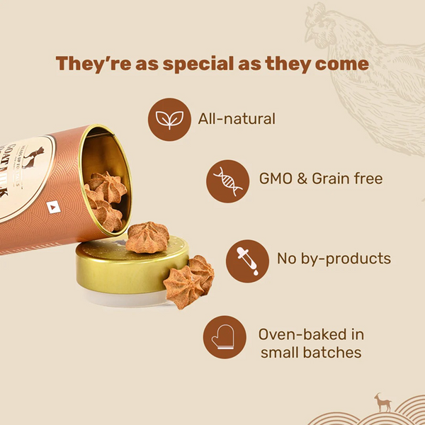 HUFT Gluten Free Goat Milk & Grilled Chicken Cookie Dog Treats