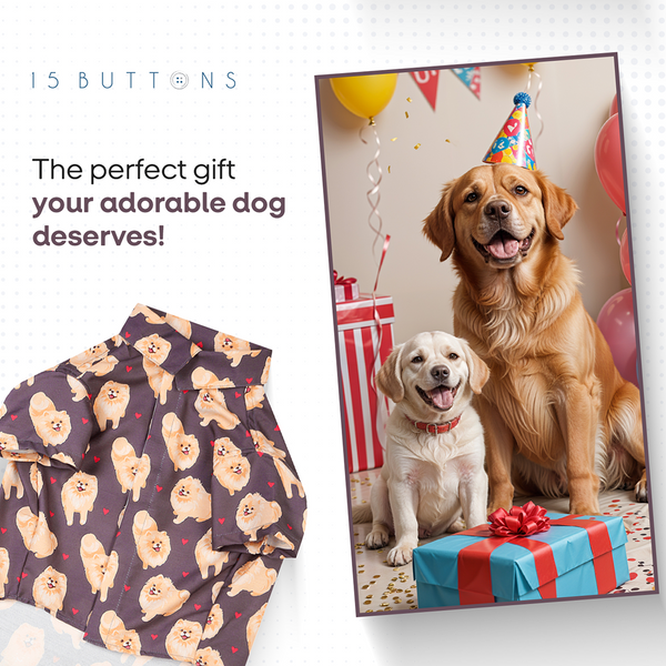 15buttons Chow Chow Shirt for Dogs