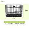 Chullbull Single Door Iron Powder Coated with Removable Tray Carrier for Dogs and Cats (Black) Both-Bedding, Mats & Travel Supplies Chullbull Dropship
