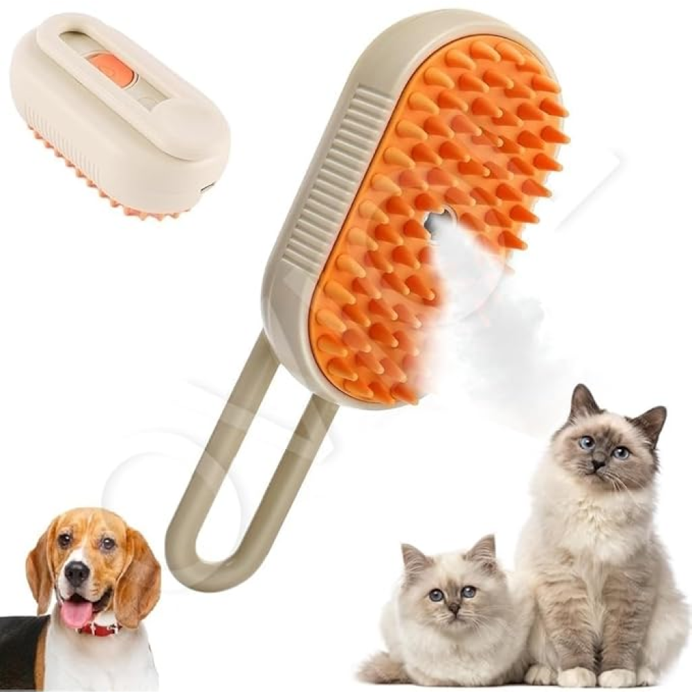 Chullbull Electric Multifunctional Steam Brush for Dogs and Cats (Multicolor) Both-Grooming Supplies Chullbull Dropship 170mm
