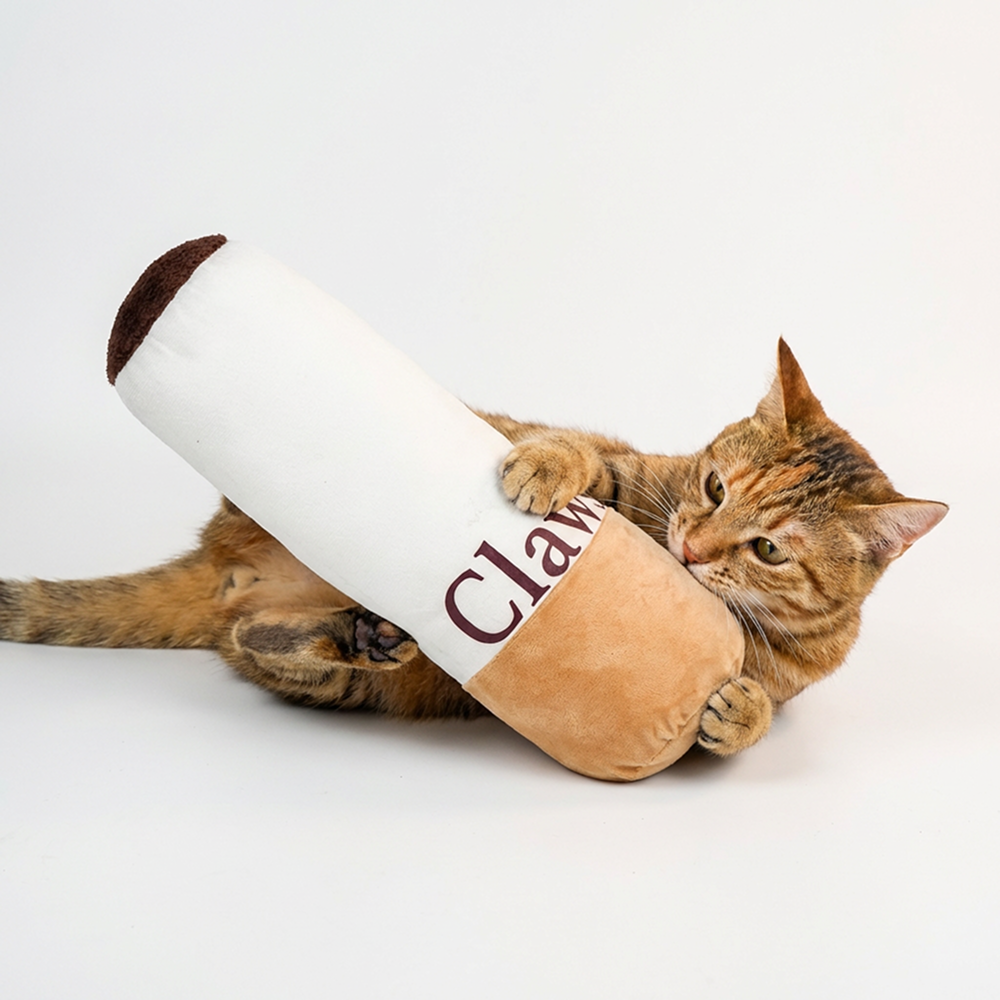 Clawsicc Cigarette Plush Toy For Dogs and Cats Both-Toys Supertails