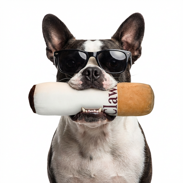Clawsicc Cigarette Plush Toy For Dogs and Cats