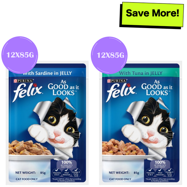 Purina Felix with Sardine and Tuna in Jelly Adult Cat Wet Food
