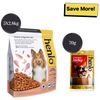 Henlo Chicken and Egg Baked Dry Food for Adult Dogs & Puppies and Chicken Jerky Treats for Dogs Combo Exclusive Combo Henlo 14kg+70g