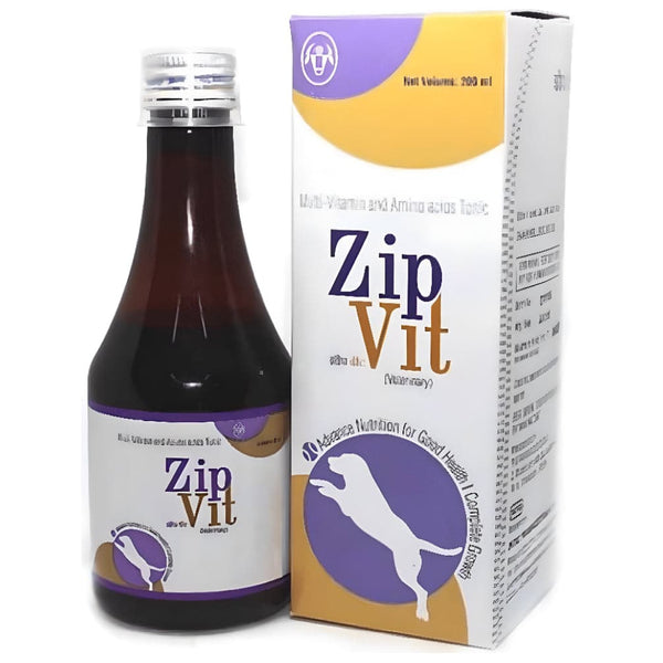 Intas Zipvit & Intacal Calcium & Multivitamin Supplement Combo for Dogs & Cats