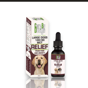 Cure By Design 1000mg CBD MCT Relief Oil for Large Dogs