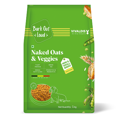 Bark Out Loud Naked Oats & Veggies Veg Mini & Small Breed Adult Dog Dry Food Dogs- Dry Food Bark Out Loud