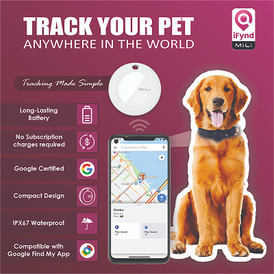 Mitag Go Anti Loss Device with Collar for Small Dogs (Black) | Android Dogs-Collar, Leashes, harnesses Mitag Dropship