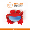 Barkbutler x Fofos Sealife Crab Plush Toy for Dogs Dogs-Toys Barkbutler