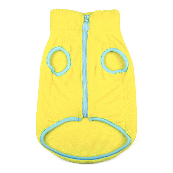 Pets Way Crazy Fur Winter Jacket for Dogs (Yellow)