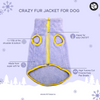 Pets Way Crazy Fur Winter Jacket for Dogs (Ash) Dogs-Clothing & Accessories Pets Way Dropship
