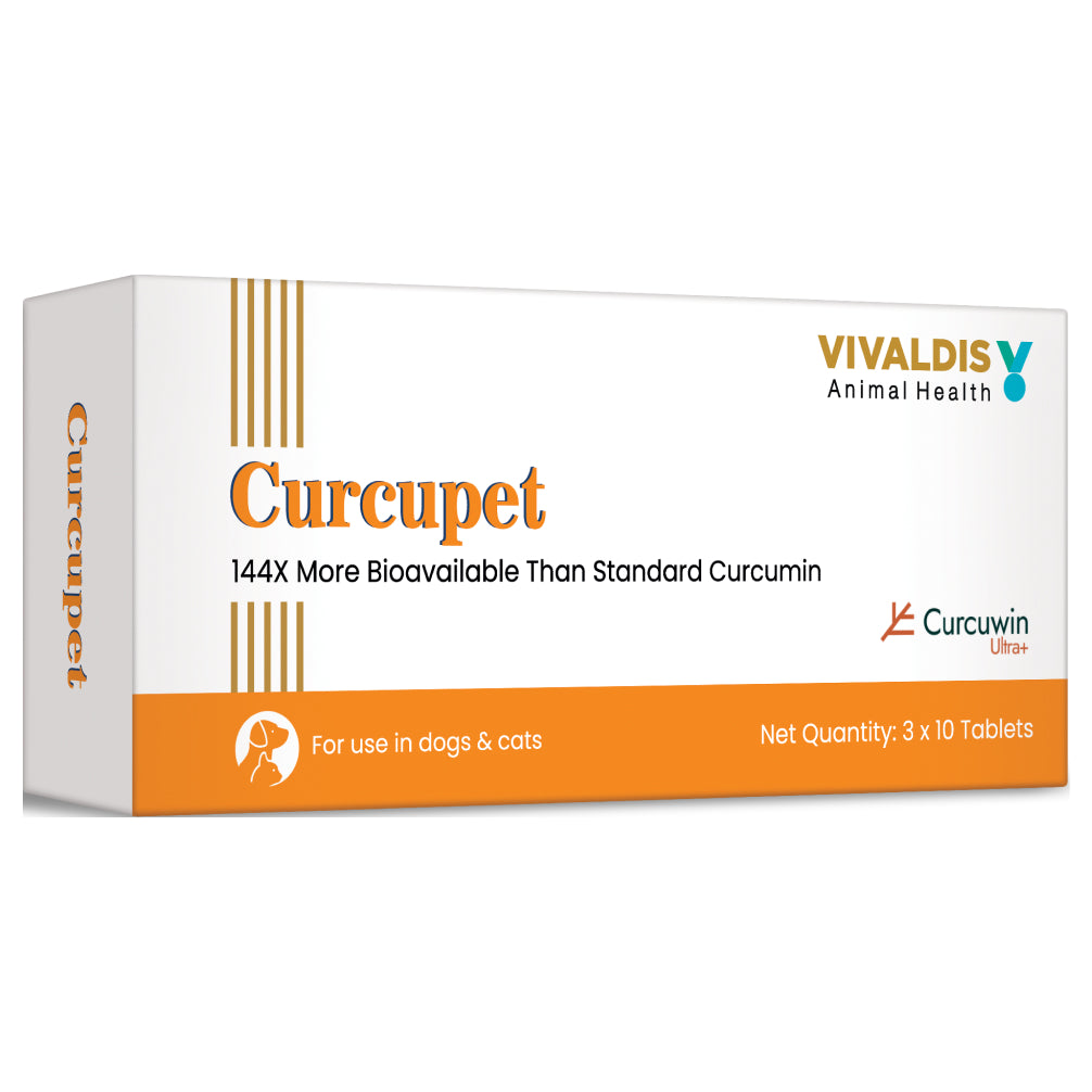 Vivaldis Curcupet (Curcumin) for Dogs & Cats (pack of 30 tablets) Both-Pharmacy Vivaldis Pharmacy