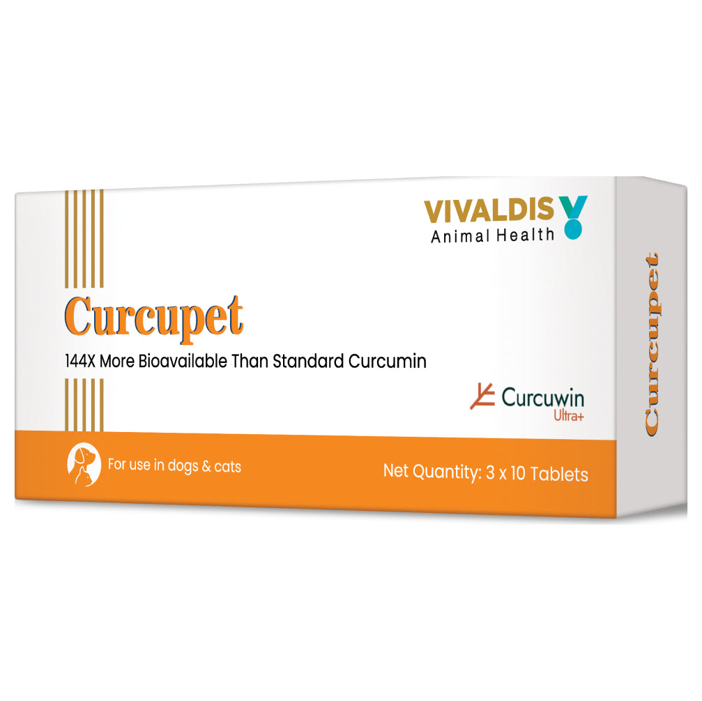 Vivaldis Curcupet (Curcumin) for Dogs & Cats (pack of 30 tablets) Both-Pharmacy Vivaldis Pharmacy