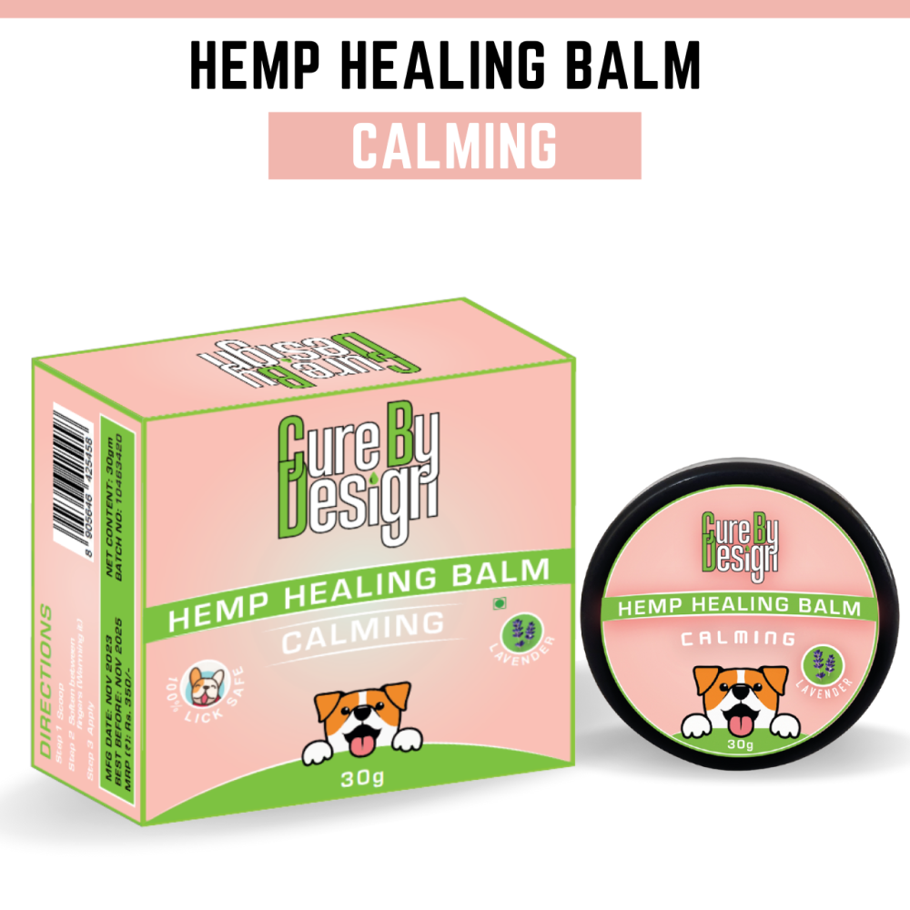 Cure By Design Hemp Healing Balm for Dogs and Cats (Calming) Both-Health & Wellness Cure by design
