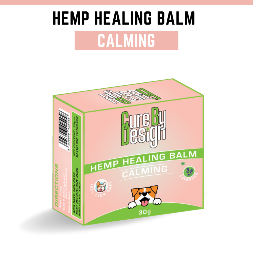 Cure By Design Hemp Healing Balm for Dogs and Cats (Calming) Both-Health & Wellness Cure by design