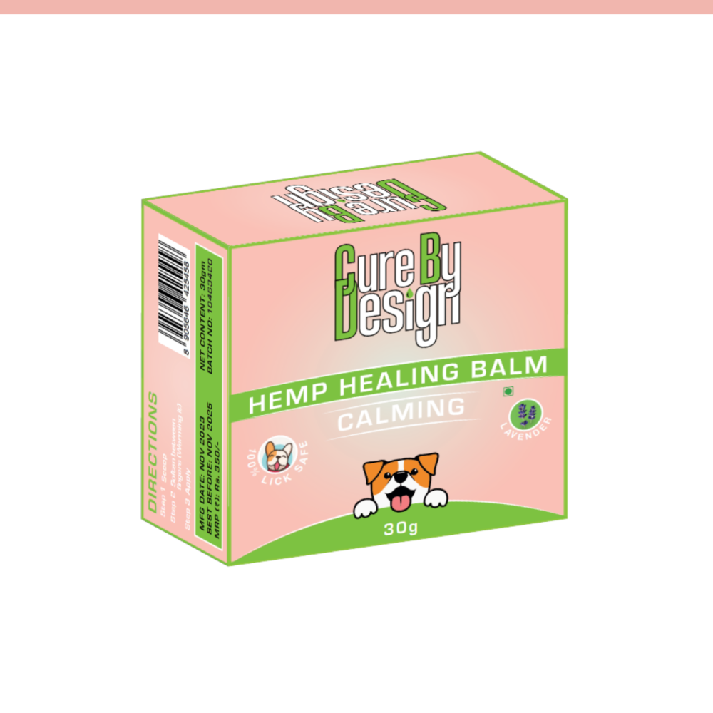 Cure By Design Hemp Healing Balm for Dogs and Cats (Calming) Both-Health & Wellness Cure by design