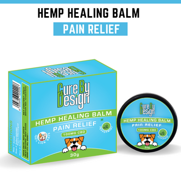 Cure By Design 100mg CBD Pain Relief Hemp Healing Balm for Dogs and Cats