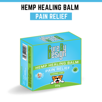 Cure By Design 100mg CBD Pain Relief Hemp Healing Balm for Dogs and Cats