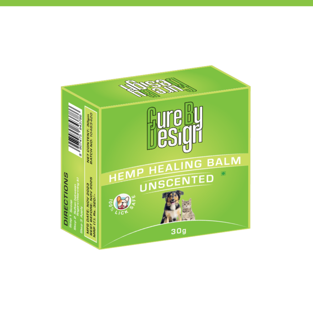 Cure By Design Hemp Healing Balm for Dogs and Cats