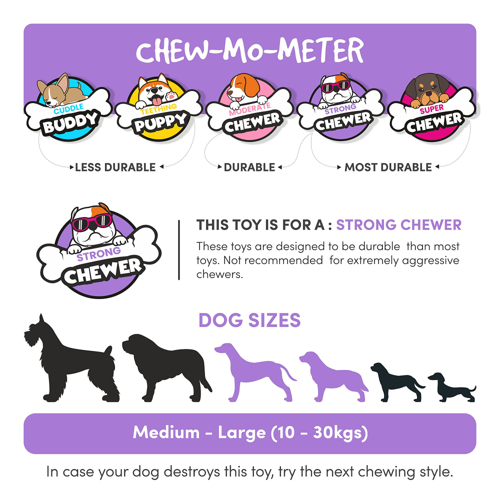 Barkbutler x Fofos Durable Sea Bass Chew Toy for Dogs Dogs-Toys Barkbutler