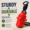 Talking Dog Club Sturdy Fire Hydrant Rubber & Rope Toy for Dogs (Red) Dogs-Toys Talking Dog Club Dropship