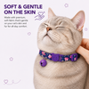 Talking Dog Club Everyday Collar with Sea Horse Bell for Cats (Navy/Purple) Cats-Collar, Leashes, harnesses Talking Dog Club Dropship