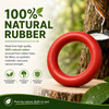 Talking Dog Club Ringa a Ring Natural Rubber Chew Toy for Dogs (Red) Dogs-Toys Talking Dog Club Dropship
