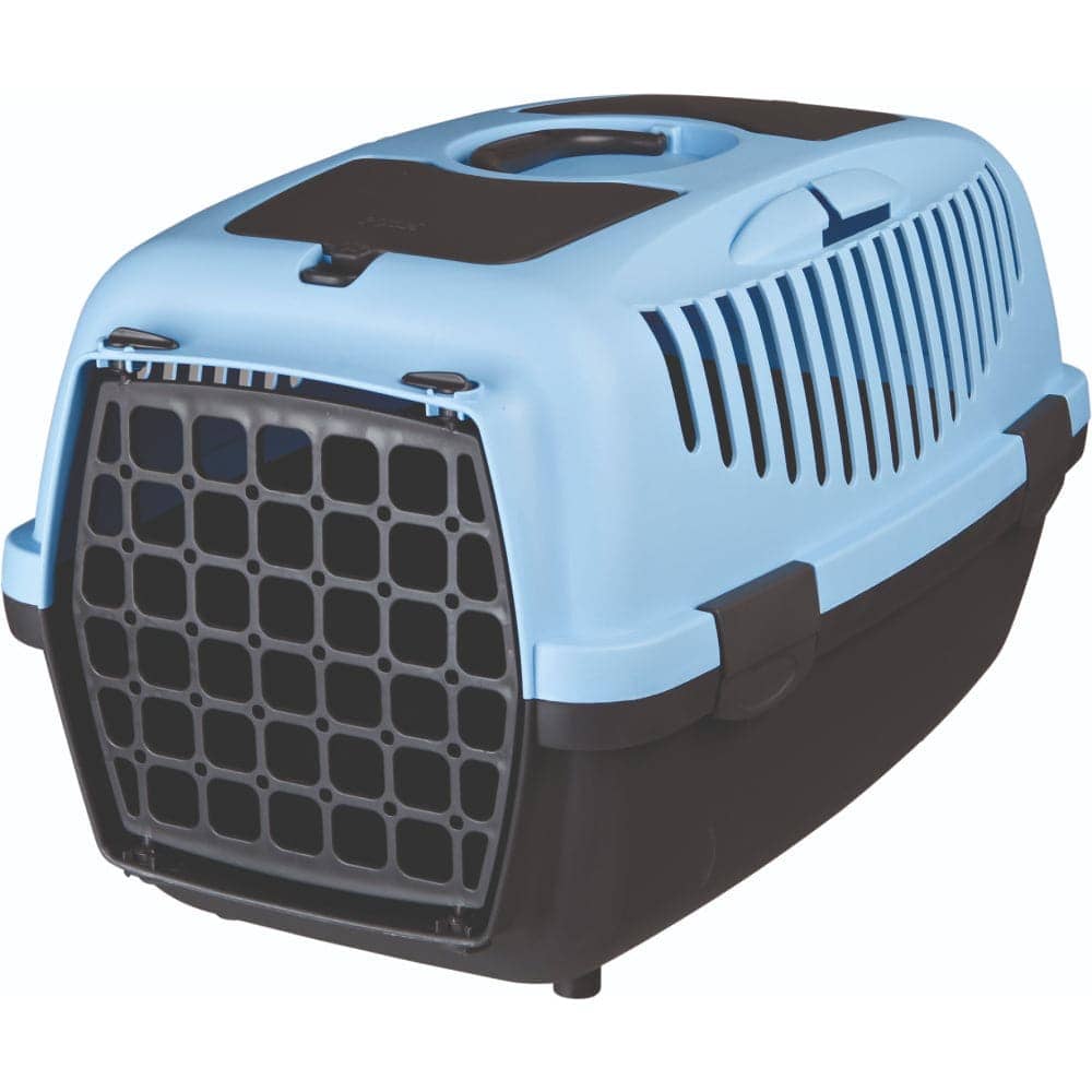 Trixie Capri 2 AKASA Approved Transport Carrier for Dogs and Cats (Pastel Blue) Both-Bedding, Mats & Travel Supplies Trixie 22x13x15in