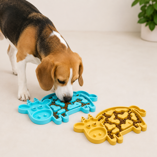 Talking Dog Club Moo Slow Feeder Bowl for Dogs and Cats