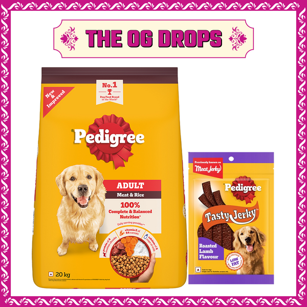 Pedigree Meat & Rice Adult Dog Dry Food