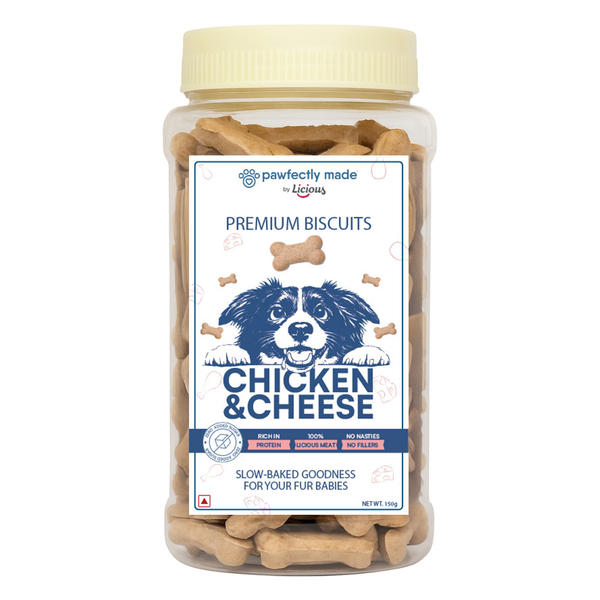Pawfectly Made By Licious Chicken & Cheese Biscuits Dog Treats