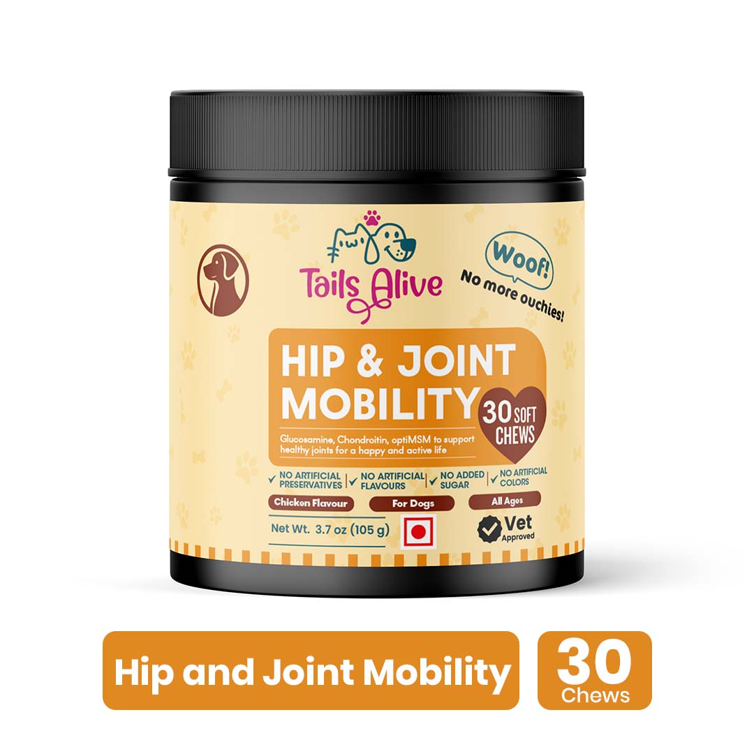 TailsAlive Hip & Joint Chicken Flavor Soft Chews Supplements for Dogs Dogs-Health & Wellness TailsAlive 30pcs