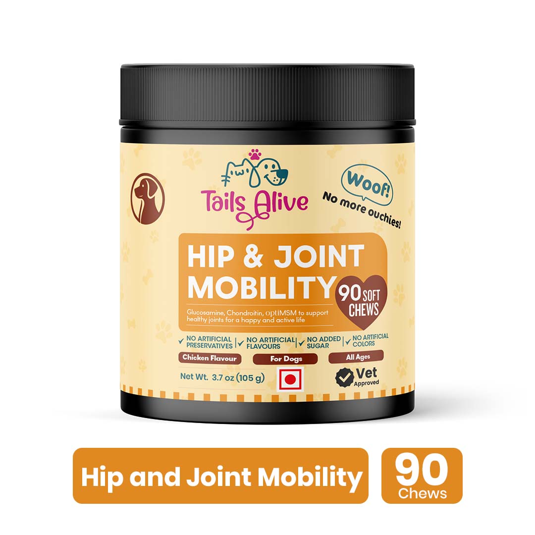 TailsAlive Hip & Joint Chicken Flavor Soft Chews Supplements for Dogs Dogs-Health & Wellness TailsAlive 90pcs