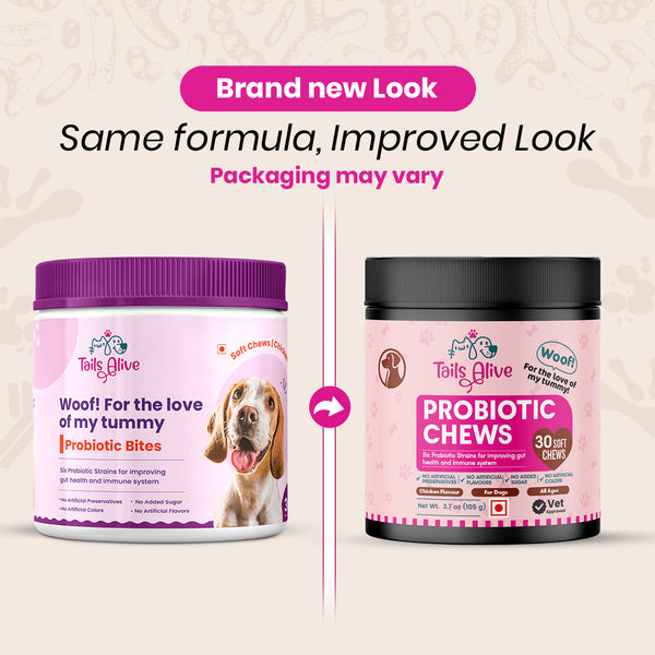 TailsAlive Probiotic Chicken Flavor Soft Chews Supplements for Dogs